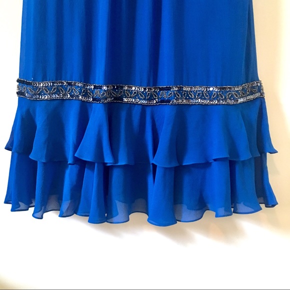 NWT Sue Wong Nocturne Beaded Blue Evening Dress - Picture 3 of 8